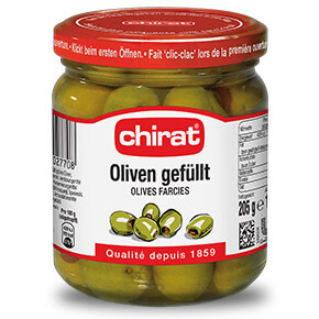 Chirat Oliven Gefüllt 205g