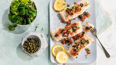 Fischfilet mit Kapern-Tomaten-Salsa | Chirat Rezept