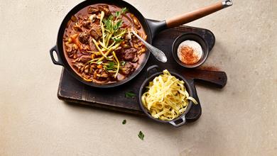 Rindsfiletgulasch Stroganow | Chirat Rezept