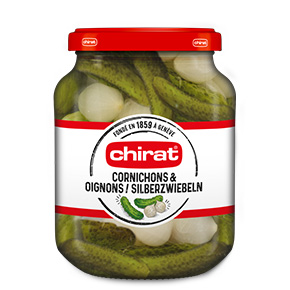 Chirat Chirat Cornichons mit Zwiebeln 415g